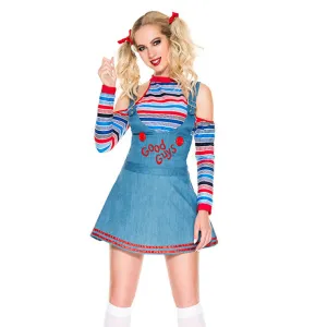 Adult Killer Clown Costume Circus Cosplay Outfits Women Halloween Costumes