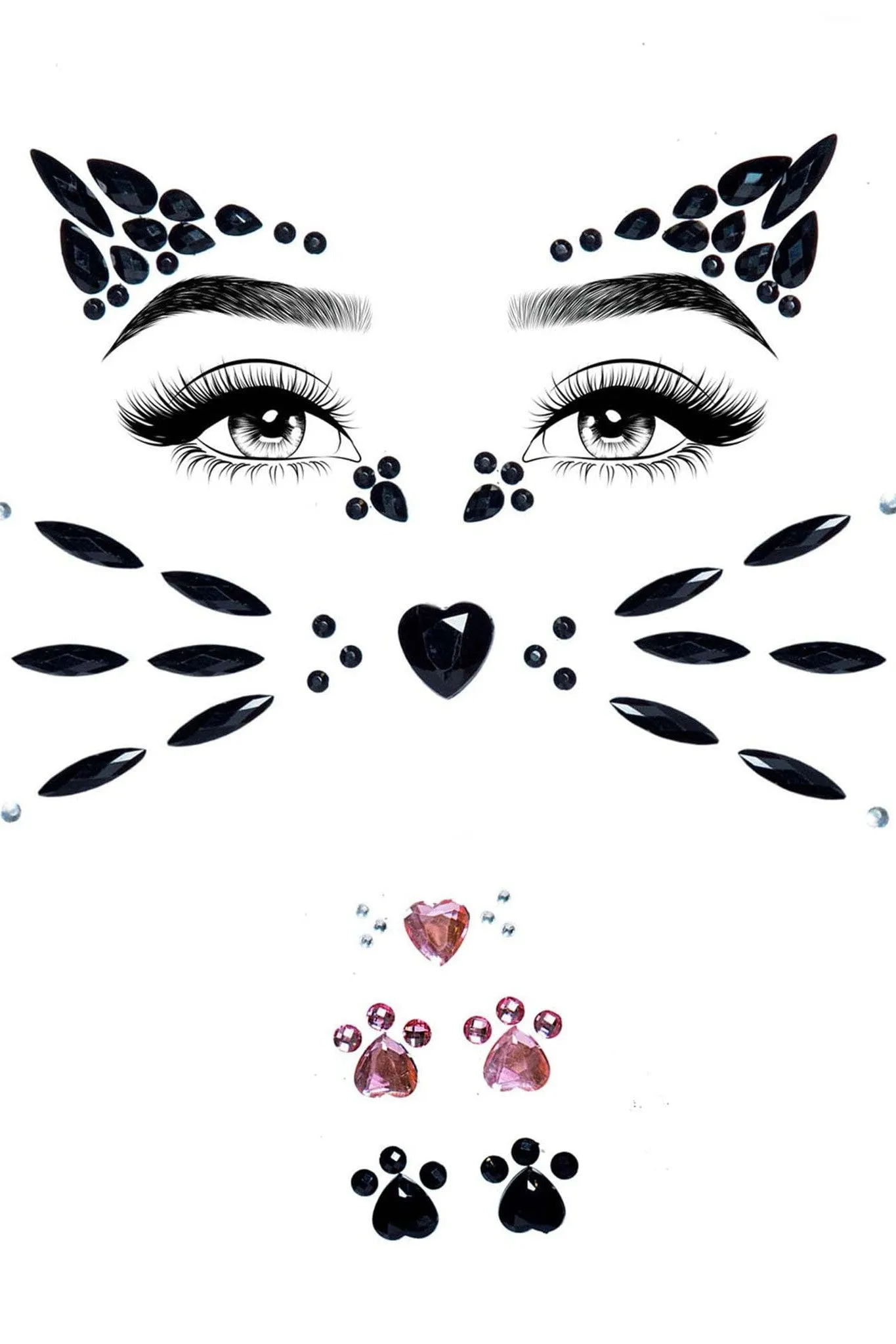 Animal Adhesive Face Jewels