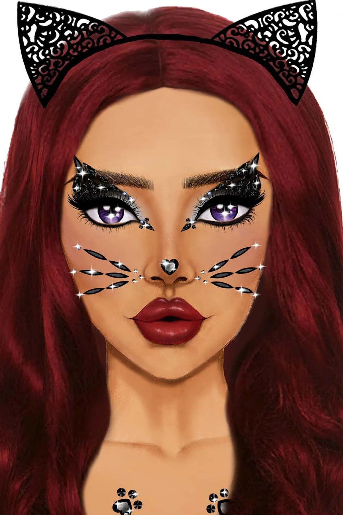 Animal Adhesive Face Jewels