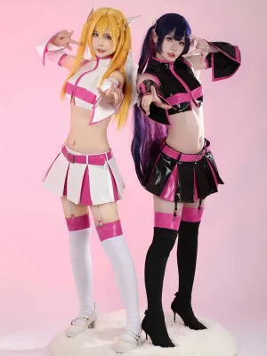 Anime Black & White Angel Costume