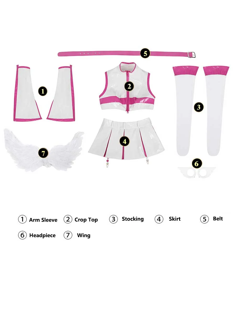 Anime Black & White Angel Costume