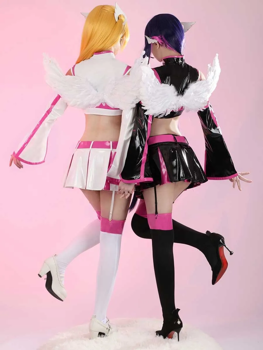 Anime Black & White Angel Costume