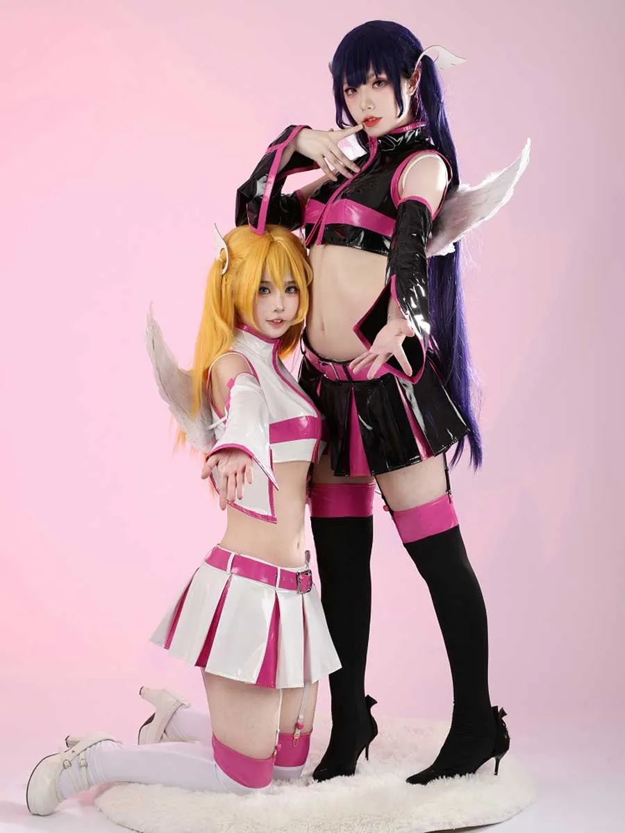 Anime Black & White Angel Costume
