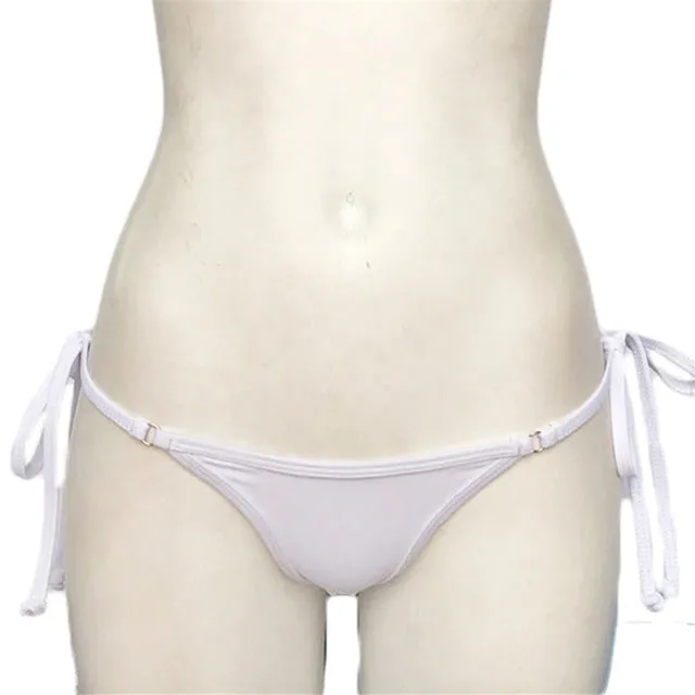 Bather Sexy brazilian bikini bottom female swimwear women string tie swim Briefs micro mini Thong Panties Underwear Tanga V100B