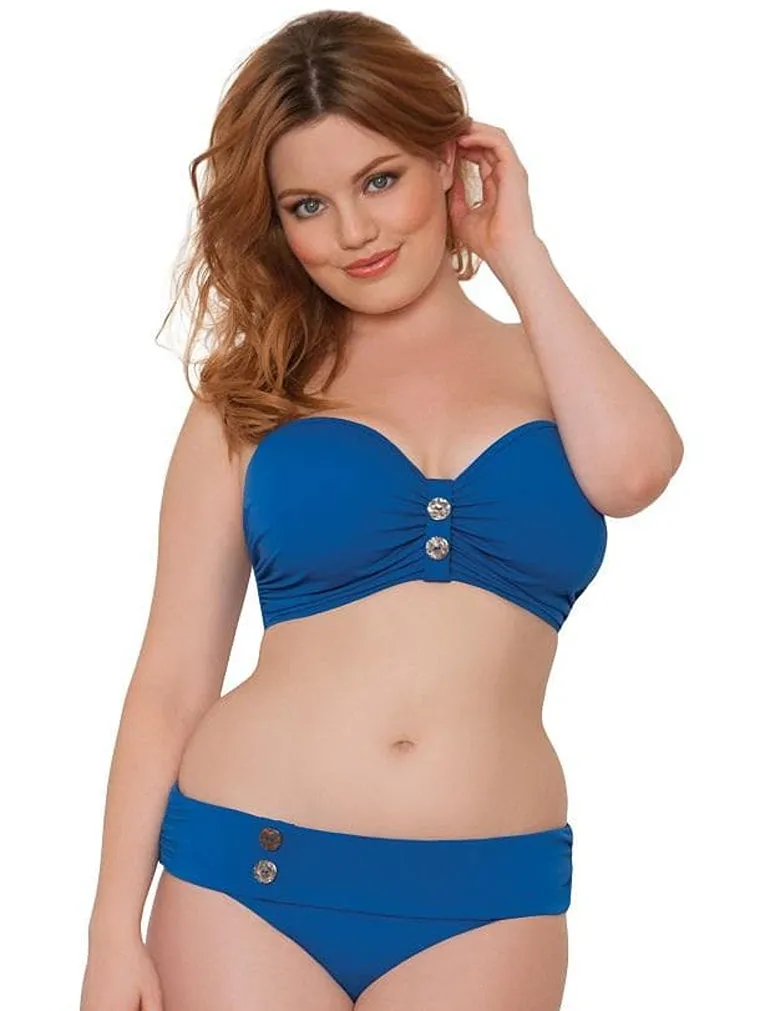Curvy Kate Luau Love CS1941 UW Padded Bandeau Bikini Top Swimwear