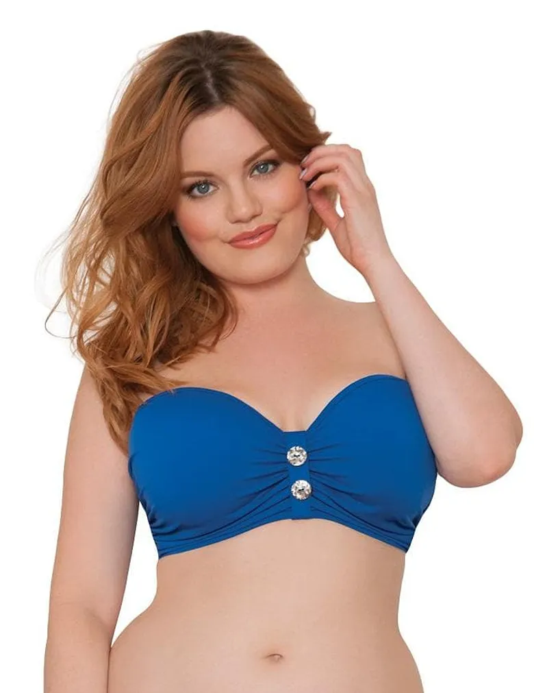 Curvy Kate Luau Love CS1941 UW Padded Bandeau Bikini Top Swimwear