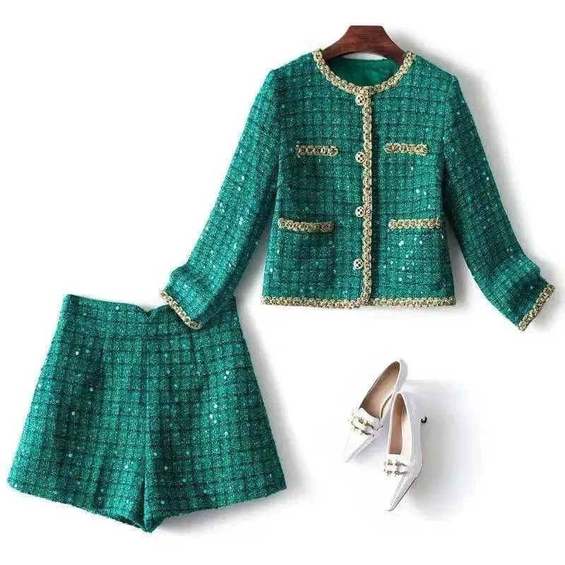Elegant Vintage 2-Piece Suit. Tweed Suit Women