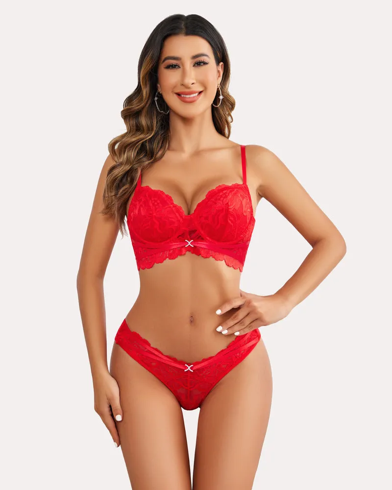 Fairy Lace Underwire Bra and Panty Set