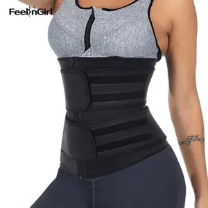 FeelinGirl Neoprene Waist Trainer Body Shaper Slimming Girdles Waist Corset Women Shapewear Binder Trans Modeling Belt