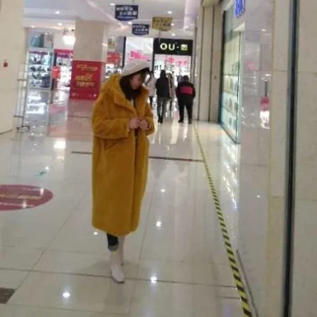 Fur Coat Autumn Winter 2019 Hot Sale Women Faux Fur Coat Teddy Coat Imitation Rabbit Hair Long Hooded Fur Coats Sheepskin Coat