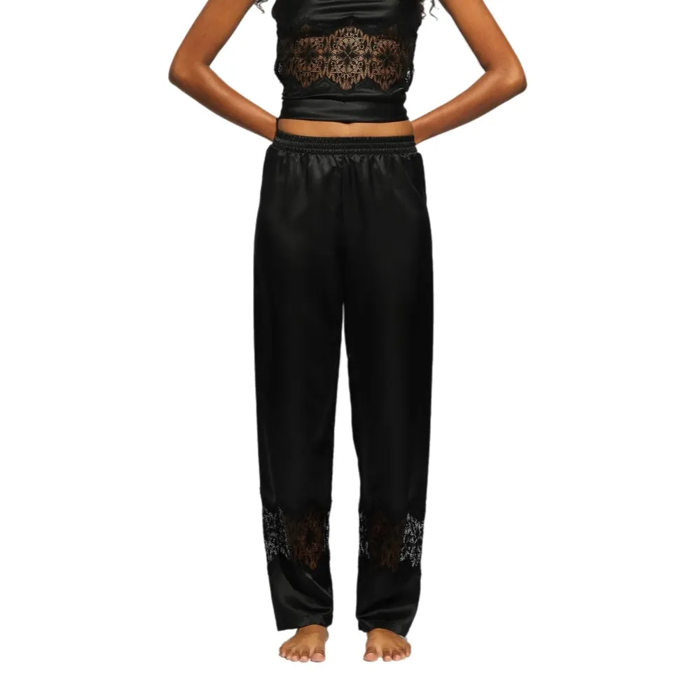 Ginia Siena Cami and Pant Set Black