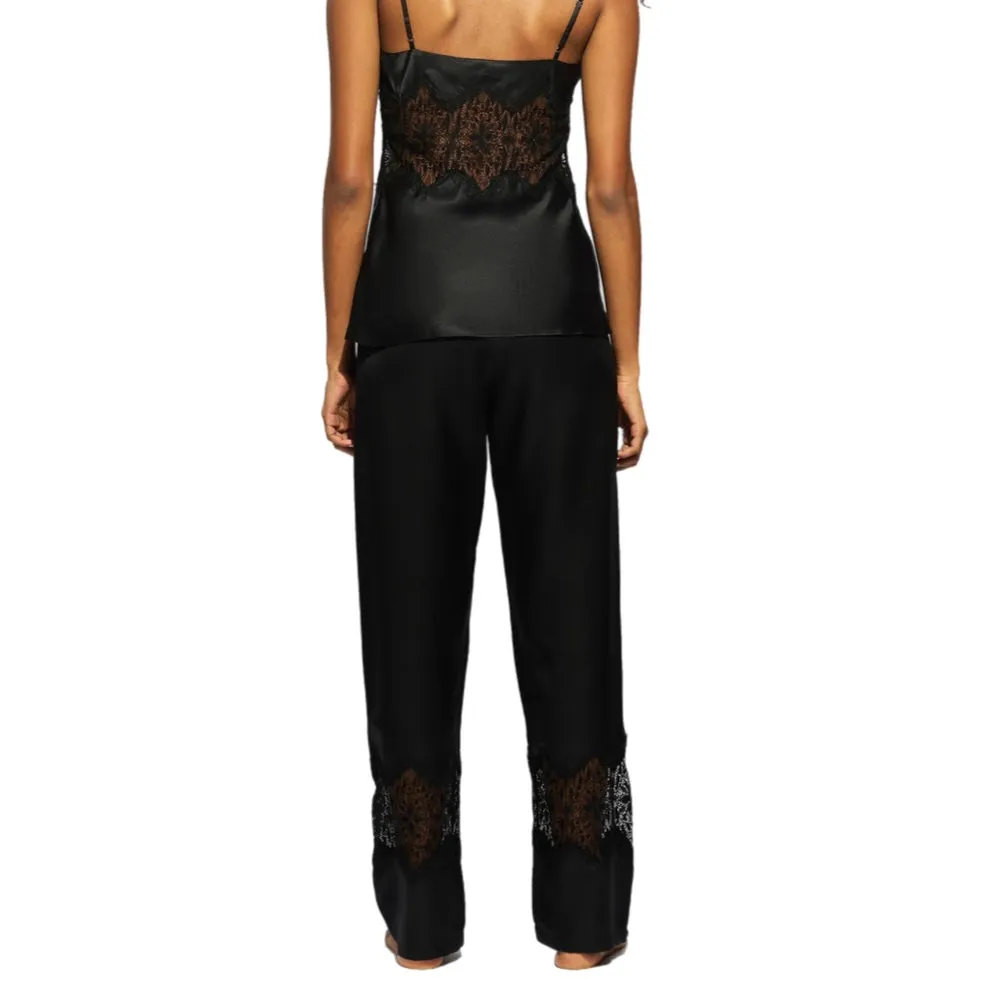 Ginia Siena Cami and Pant Set Black