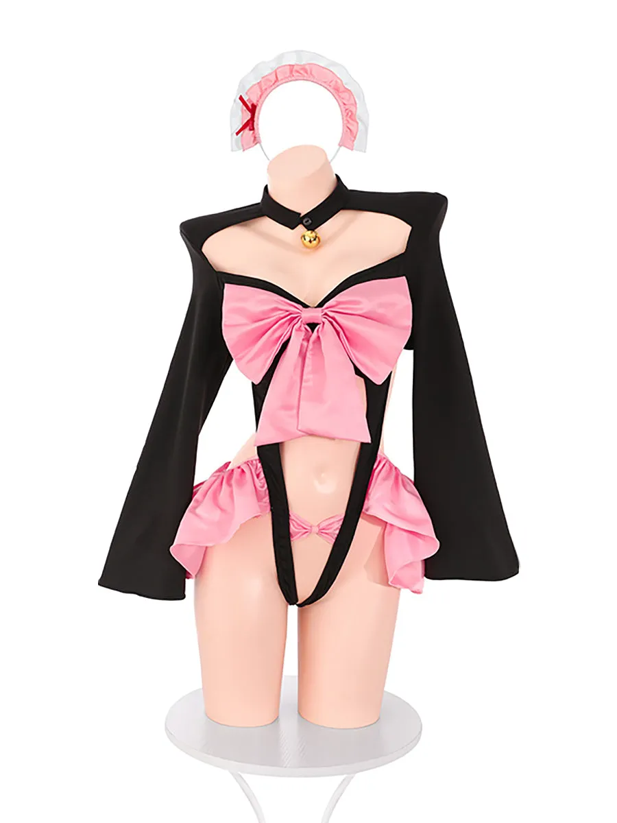 Kawaii Maid Crotchless Bodysuit