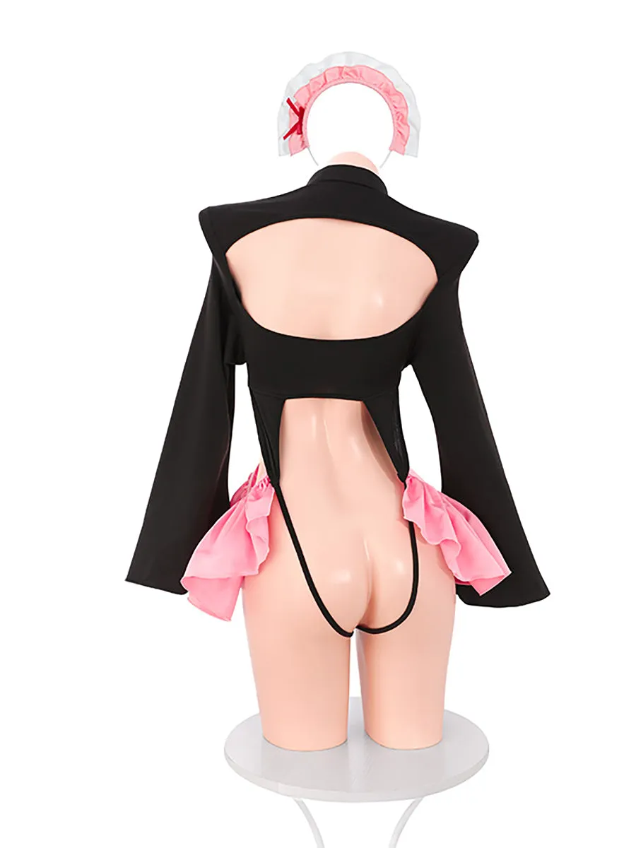 Kawaii Maid Crotchless Bodysuit