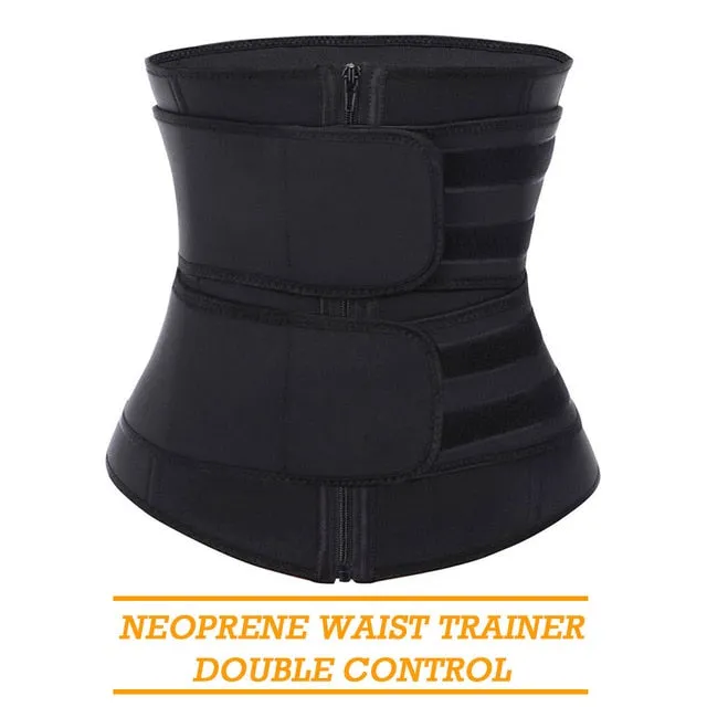 Lover Beauty Neoprene Waist Trainer Girdles Sweat Sauna Body Shapers Slimming Waist Shaper Fitness Double Modeling Belt Faja
