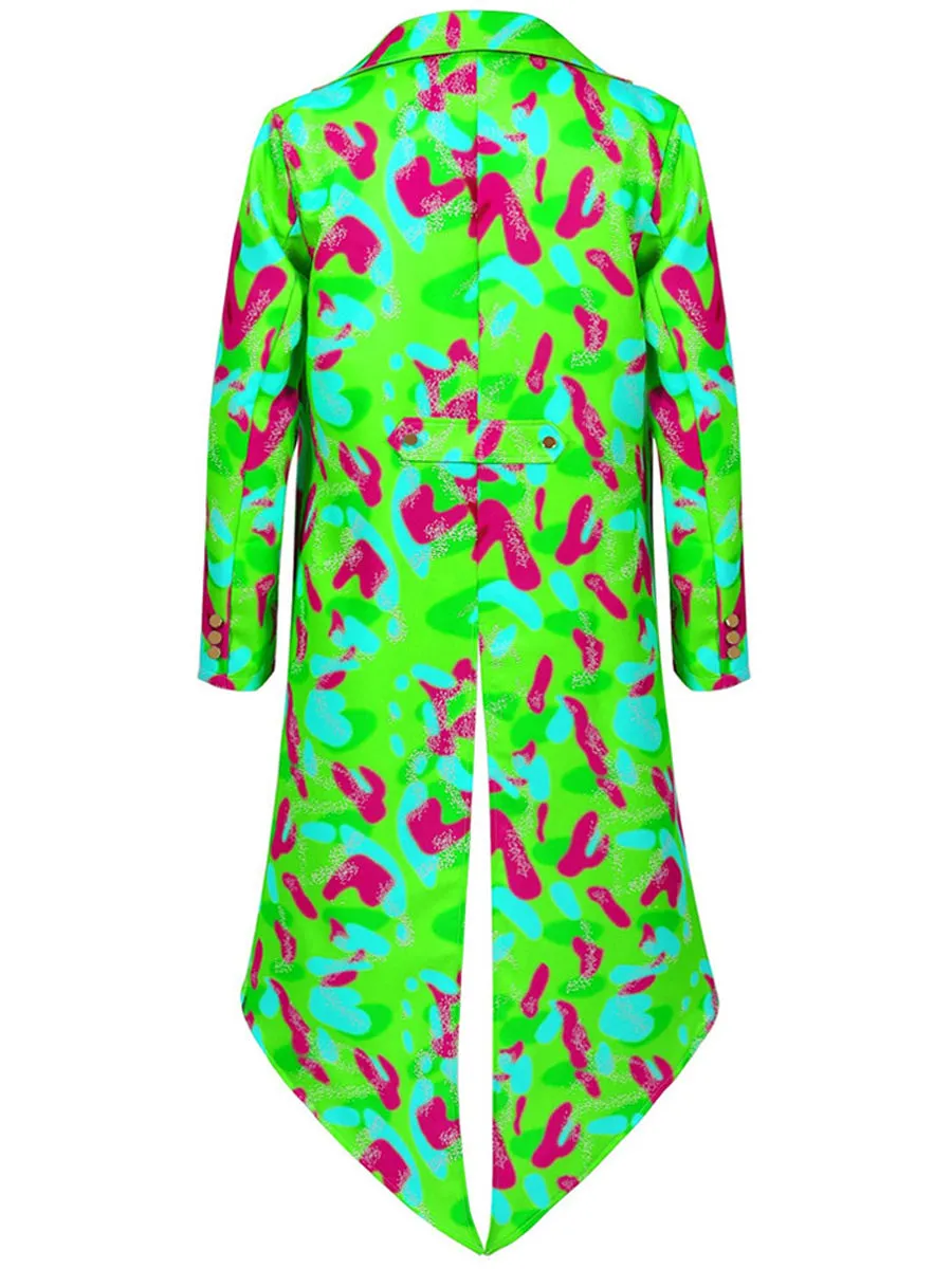 Men's Neon Printed Mardigras Outfit