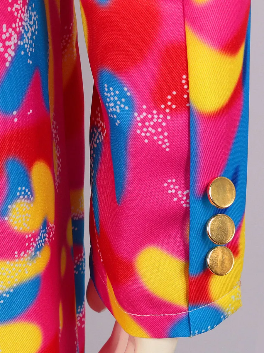 Men's Neon Printed Mardigras Outfit