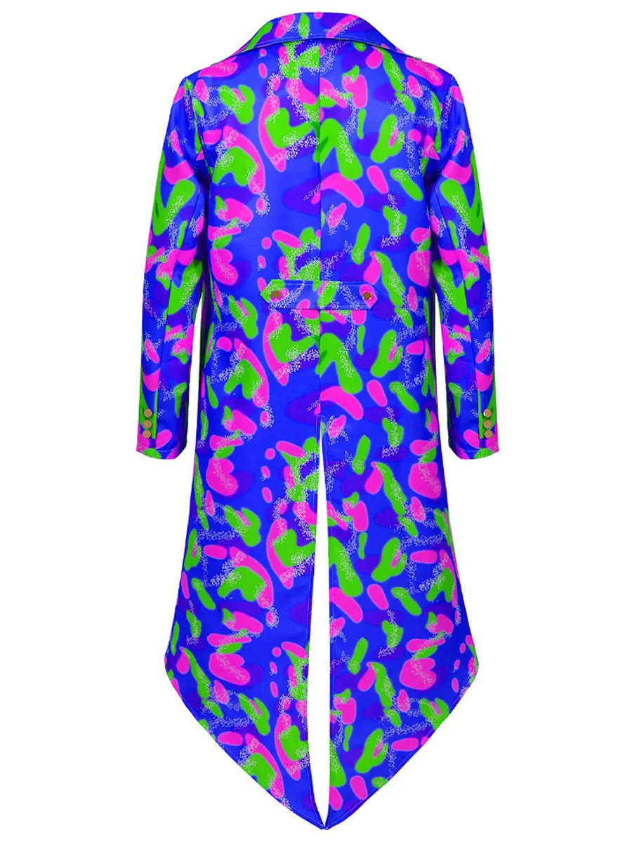 Men's Neon Printed Mardigras Outfit