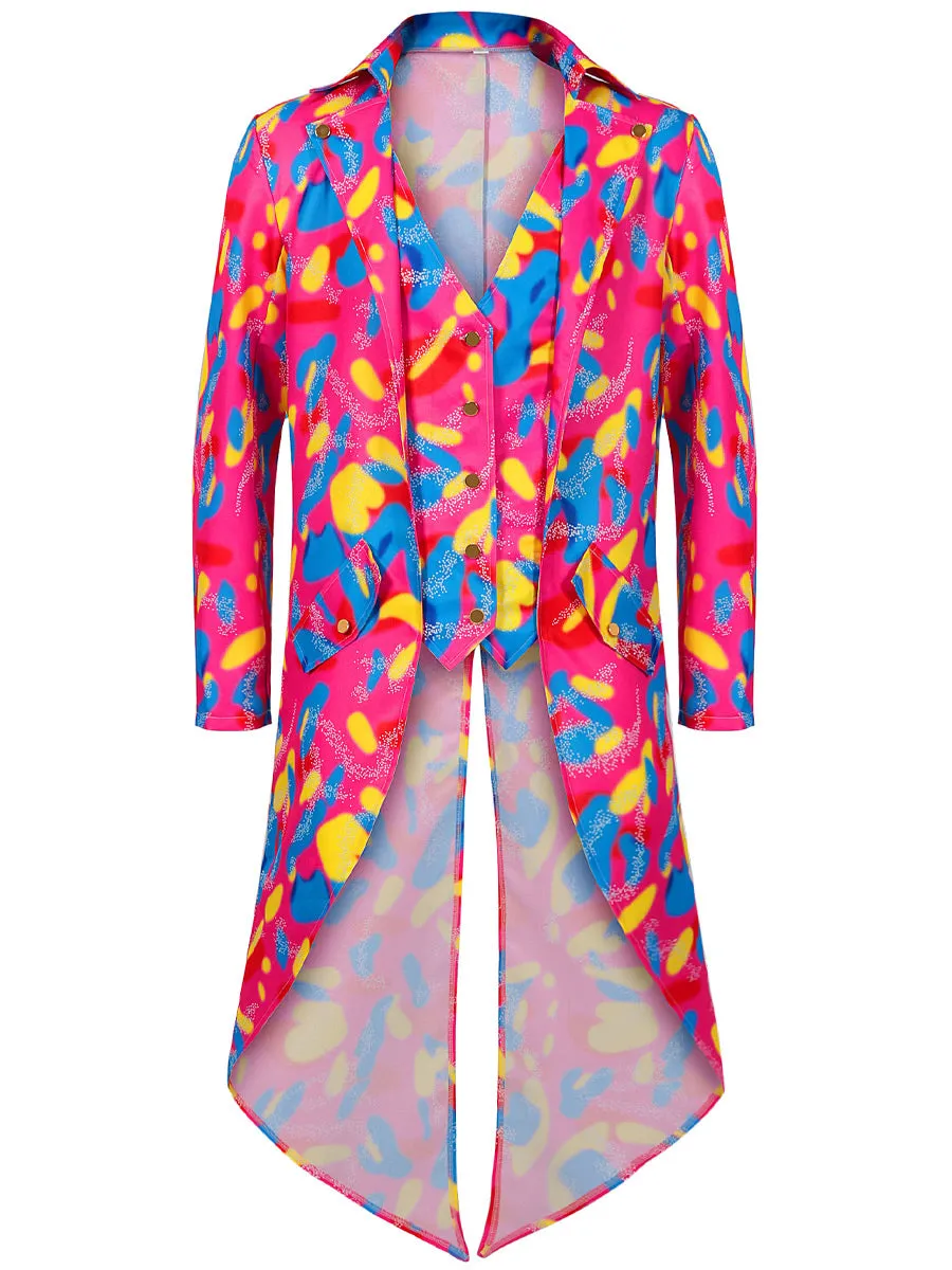 Men's Neon Printed Mardigras Outfit