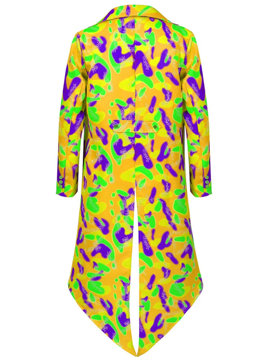 Men's Neon Printed Mardigras Outfit