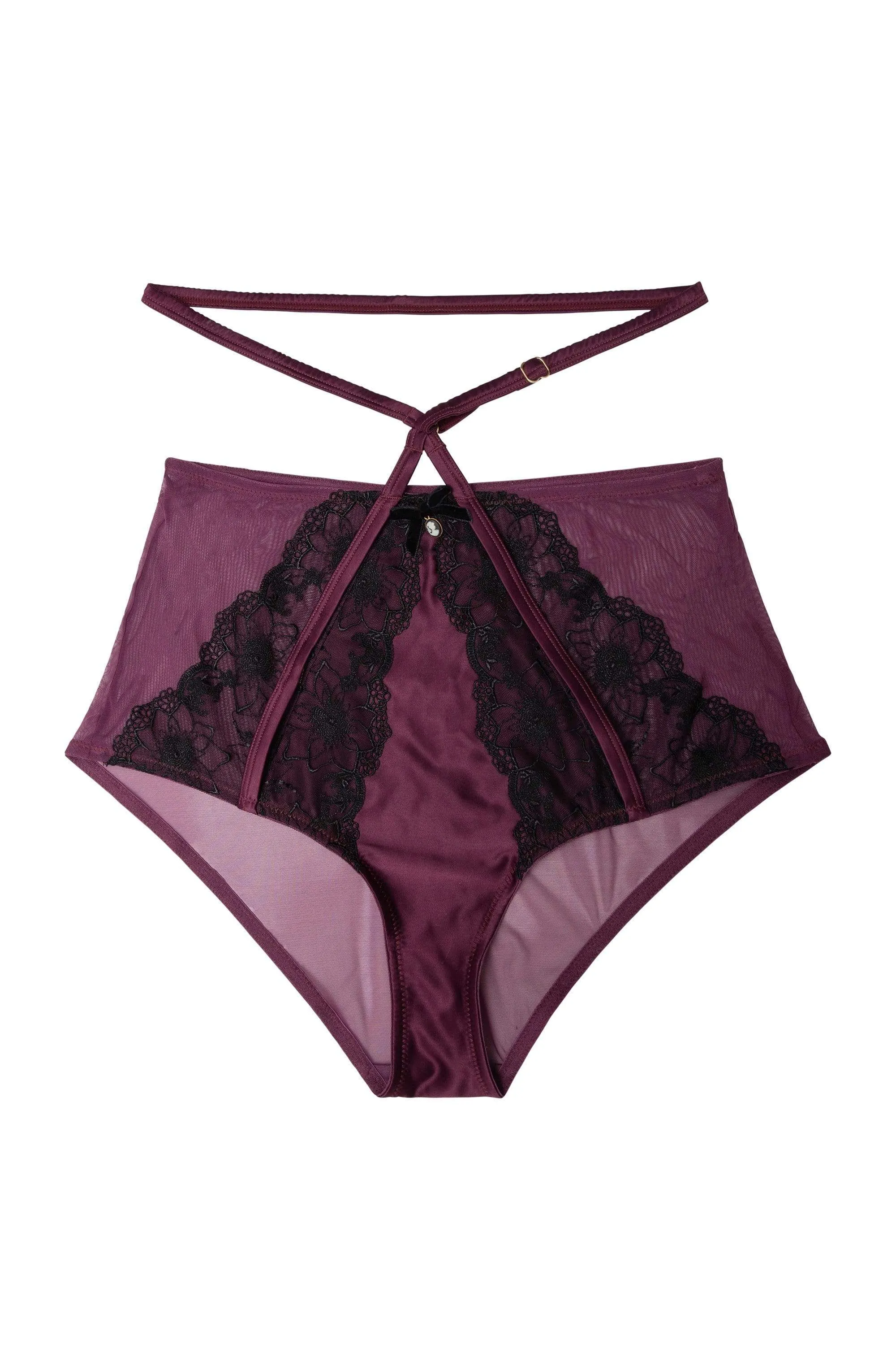 Muriel Purple High Waist Brief