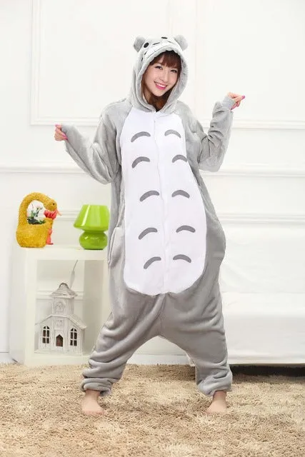 Pajamas For Women Unicorn Stitch Kigurumi Flannel Cute Animal Pajamas Sets Winter Sleepwear unicornio Nightie Pyjamas Home wear