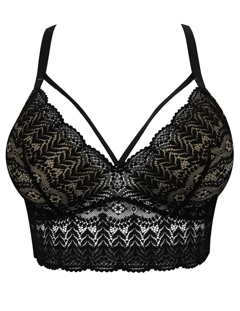 Parfait P5951 Mia Lace Black Wire-free Padded Lace Bralette