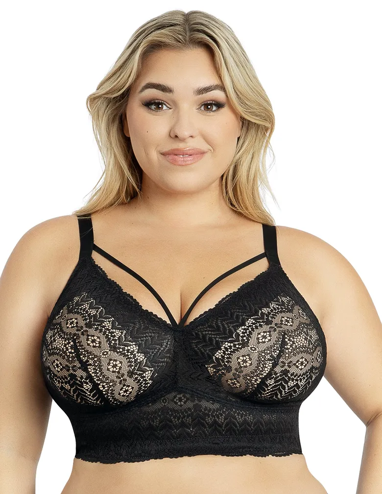 Parfait P5951 Mia Lace Black Wire-free Padded Lace Bralette