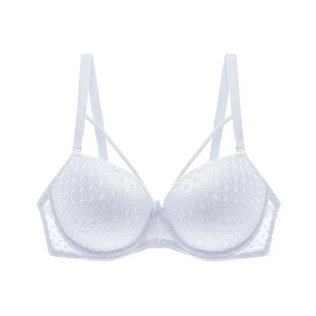 Perfering New Lace Sexy Bra Padded Push-up Bra Women's Underwear Comfortable Brassiere Lingerie Adjustable Deep V  Dropshipping