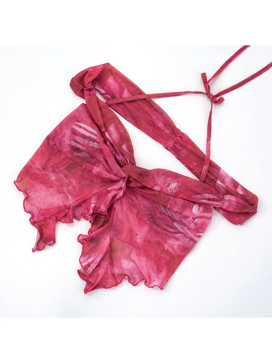 Pink Two-Piece Skirt Set
