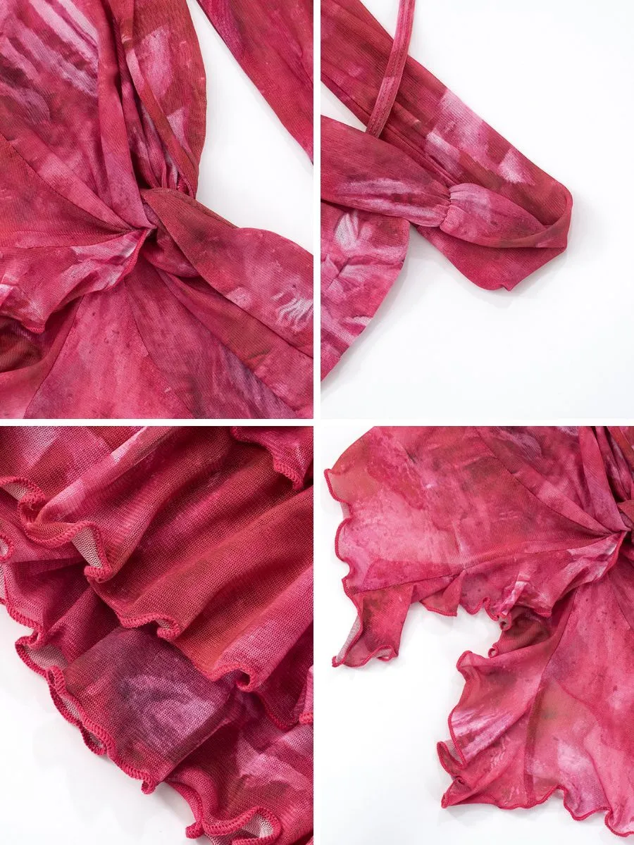 Pink Two-Piece Skirt Set