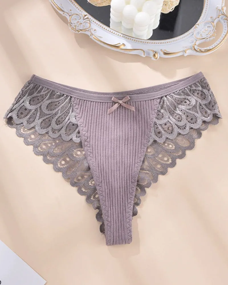 Plus Size Lace Hipster Brief Panty