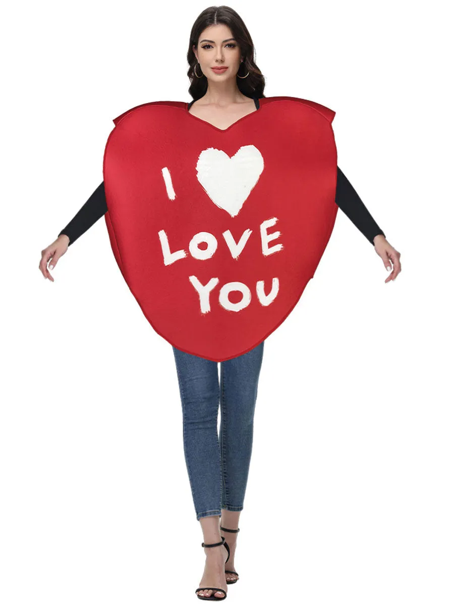 Red Heart Tunic Couples Costume