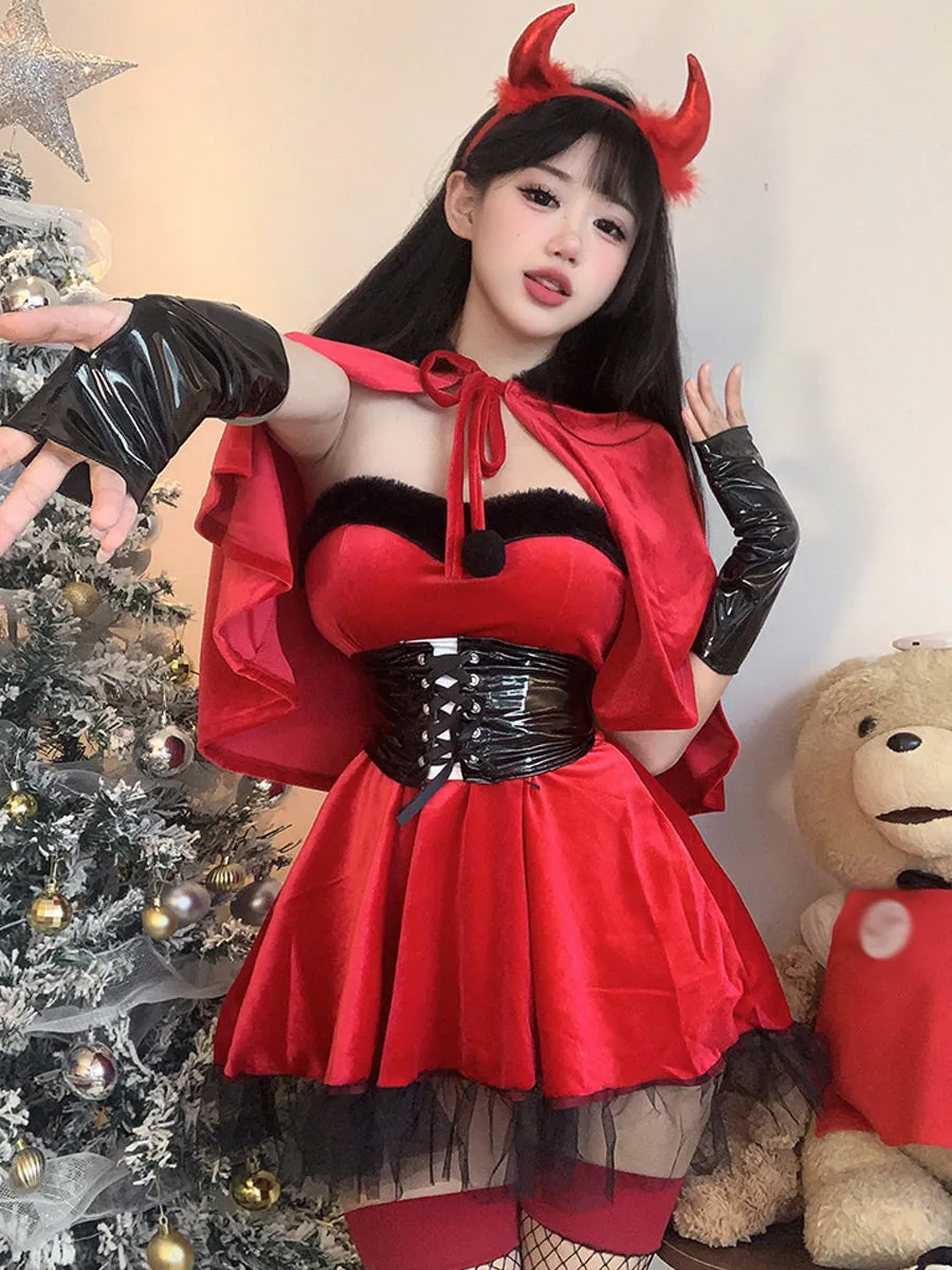 Red Velvet Devil Cosplay Outfit