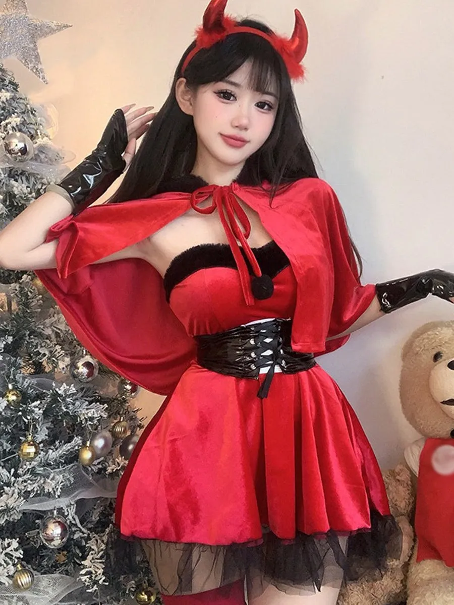Red Velvet Devil Cosplay Outfit