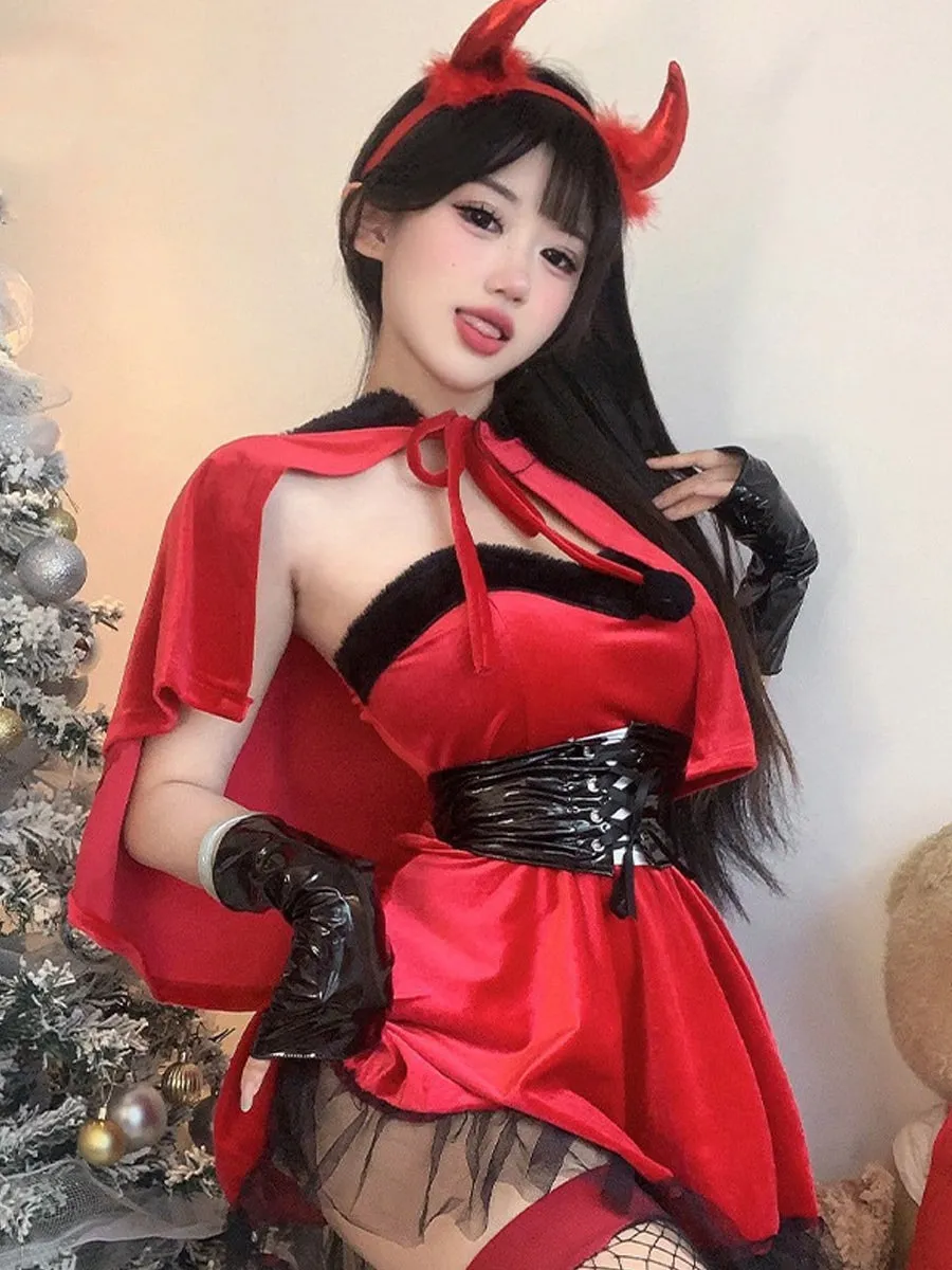 Red Velvet Devil Cosplay Outfit