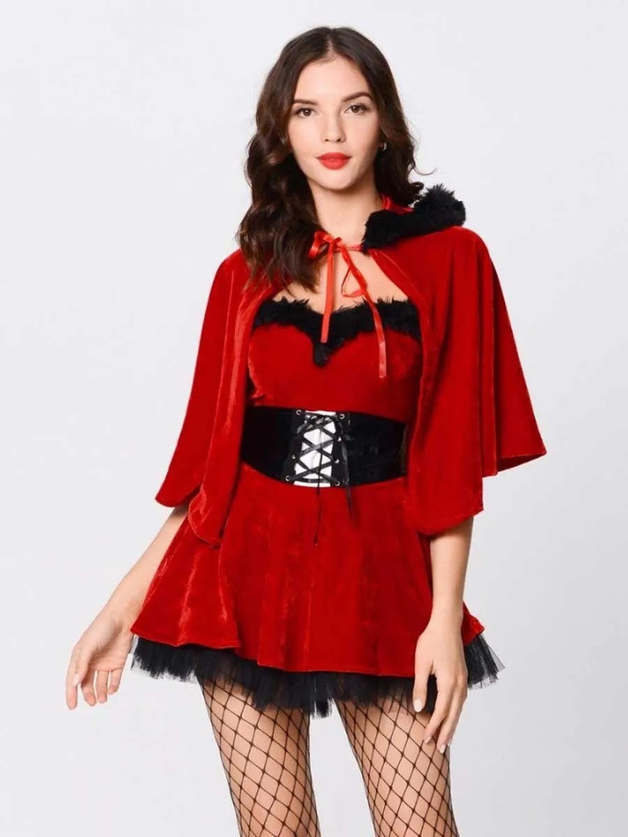 Red Velvet Devil Cosplay Outfit