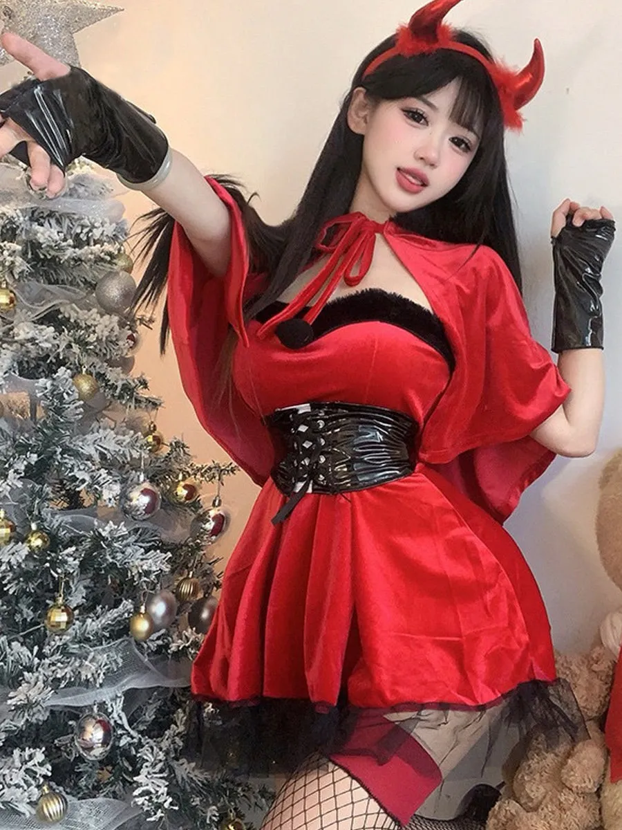 Red Velvet Devil Cosplay Outfit