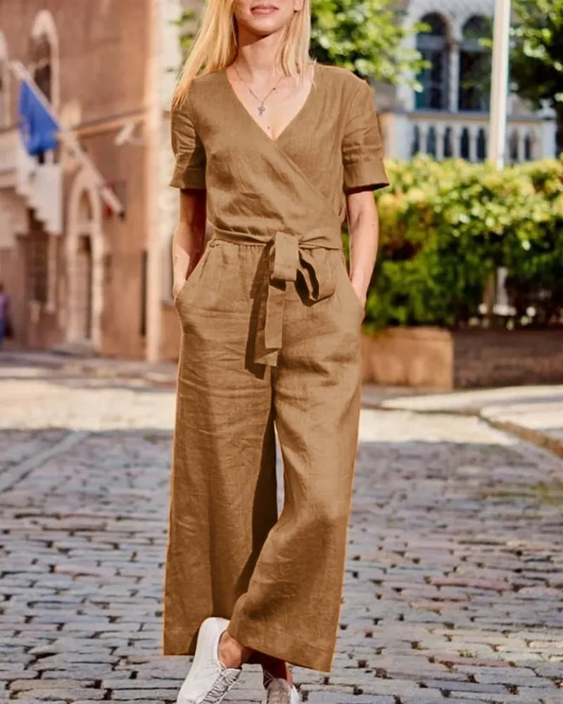 Romper Jumpsuit with Belt