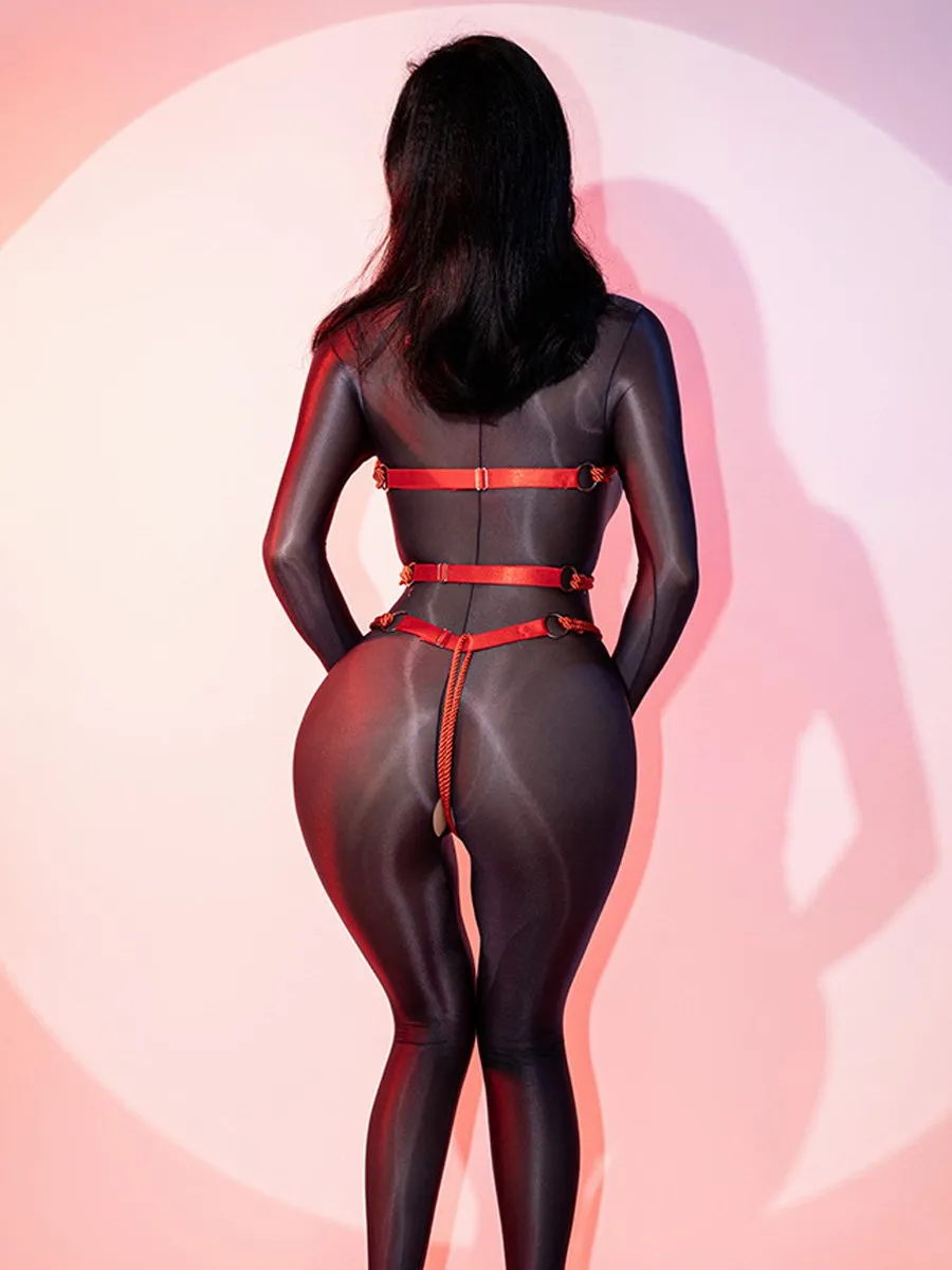 Rope Shibari Crotchless Lingerie Set