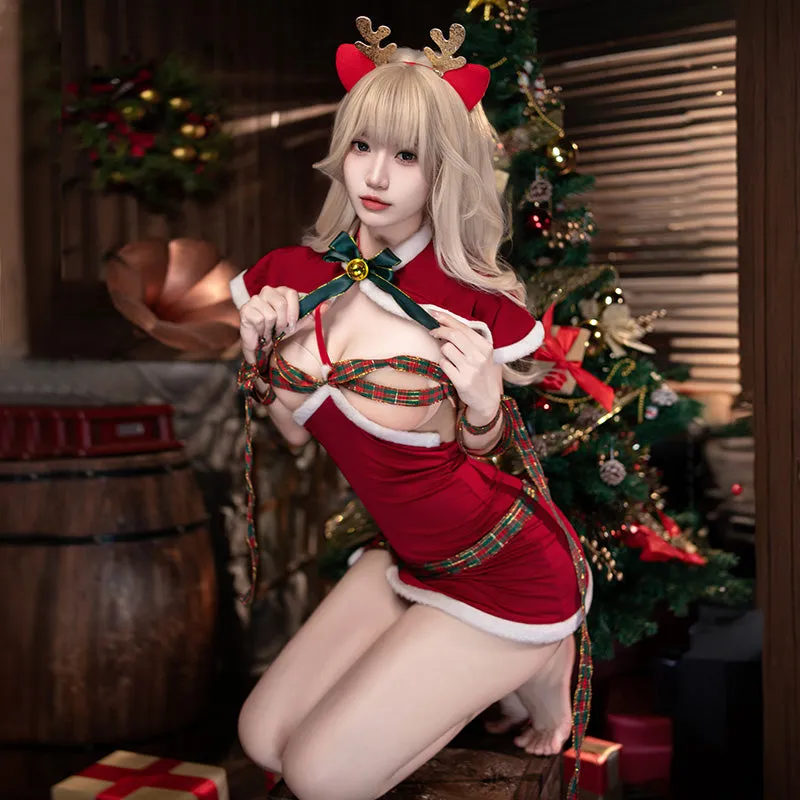 SD-6136 Christmas Carnival Night Web Corset Cos Set