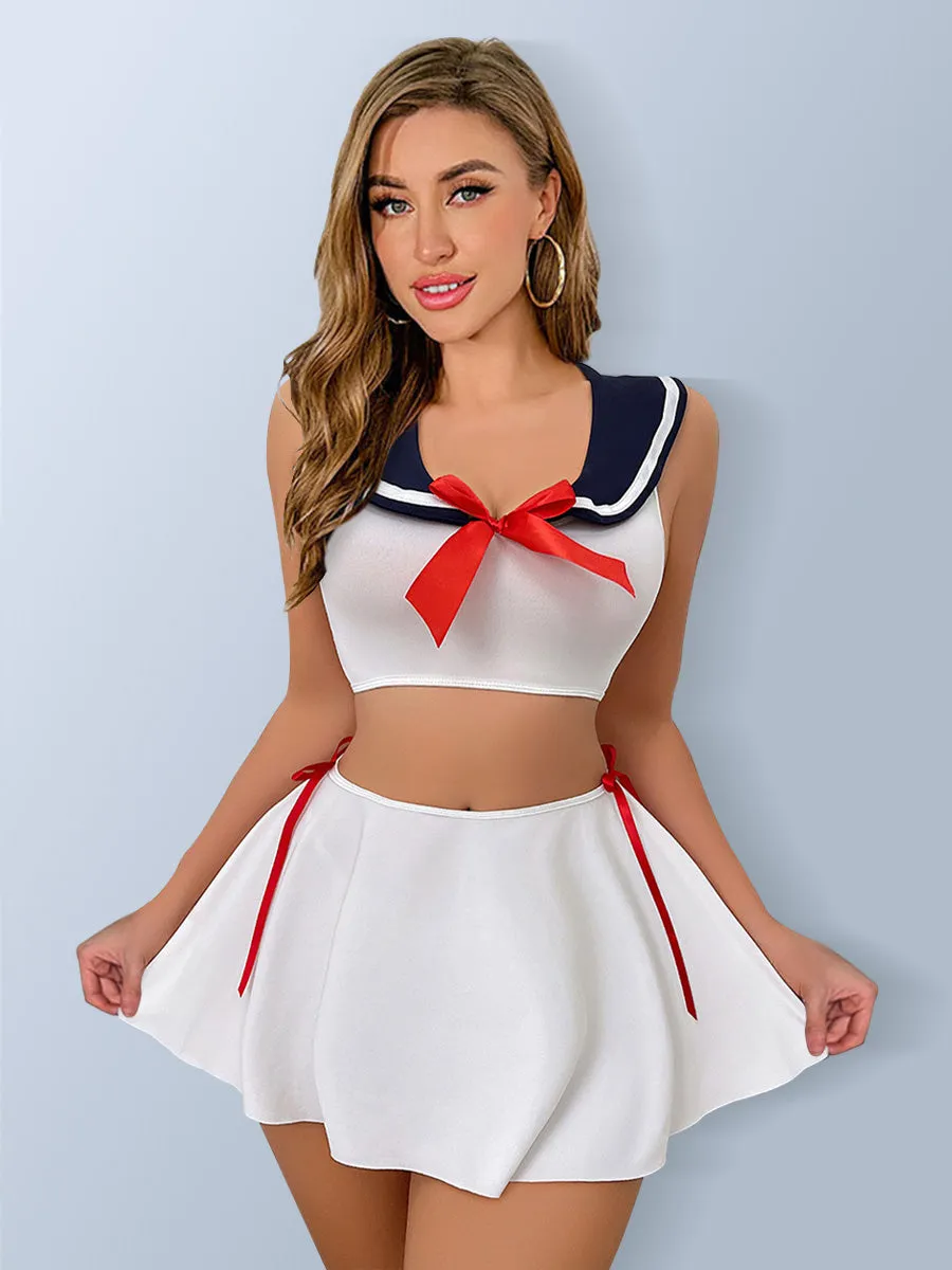 Sexy Nautical Top and Skirt