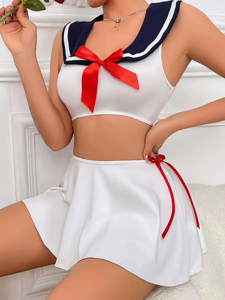 Sexy Nautical Top and Skirt