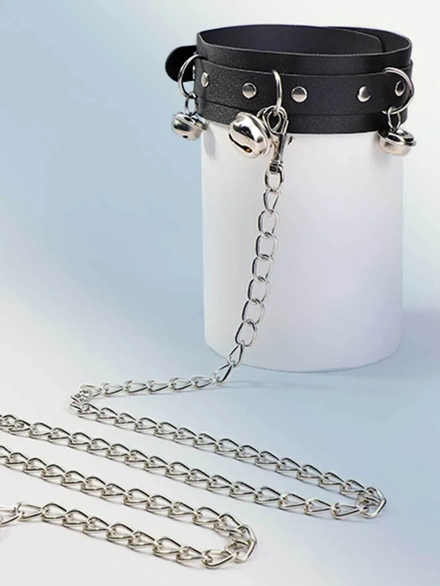 Silver Bell Choker Leash