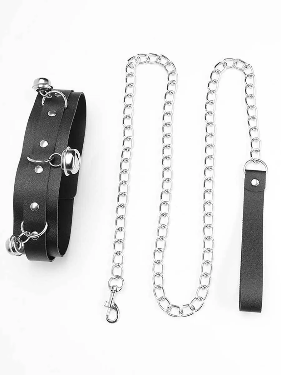 Silver Bell Choker Leash