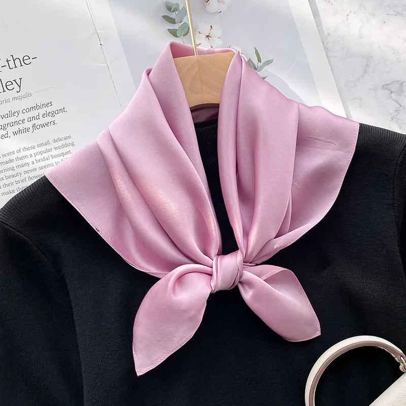 Spring And Autumn Elegant Retro Silk High-end Scarf