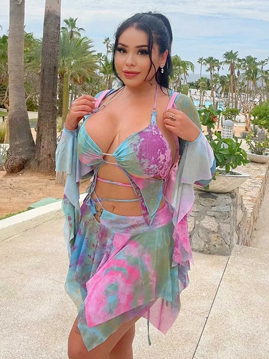 Three Piece Coachella Music Festival Outfit