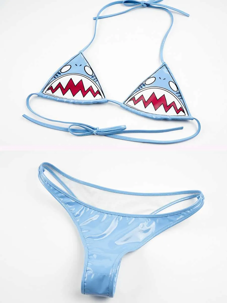Two Piece Shark Bikini Set