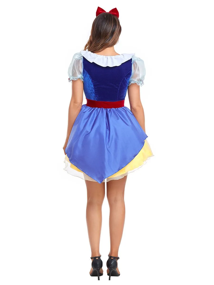Velvet Princess Snow Mini Dress