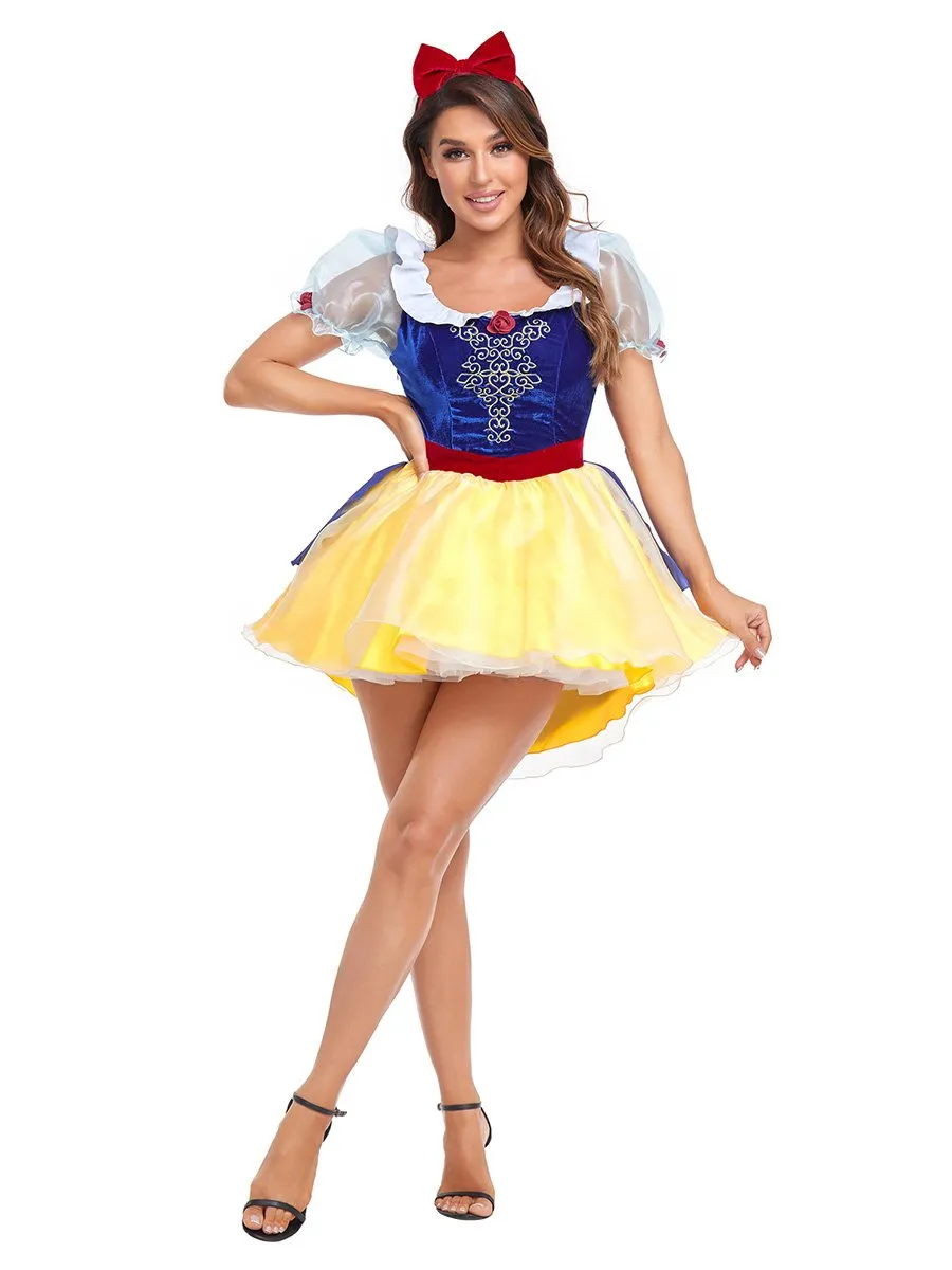 Velvet Princess Snow Mini Dress